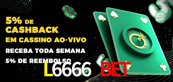 Promoções do cassino ao Vivo L6666 BET